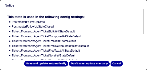 State Validation Dialog