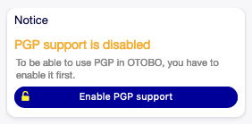 Enable PGP Support