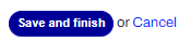 Button - Save or Cancel