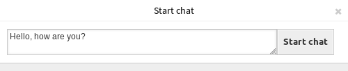 Start Chat Dialog