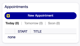 Appointments Widget