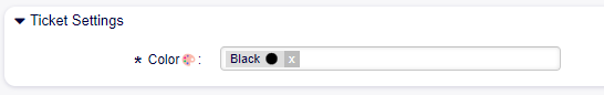 Field Ticket Settings.
